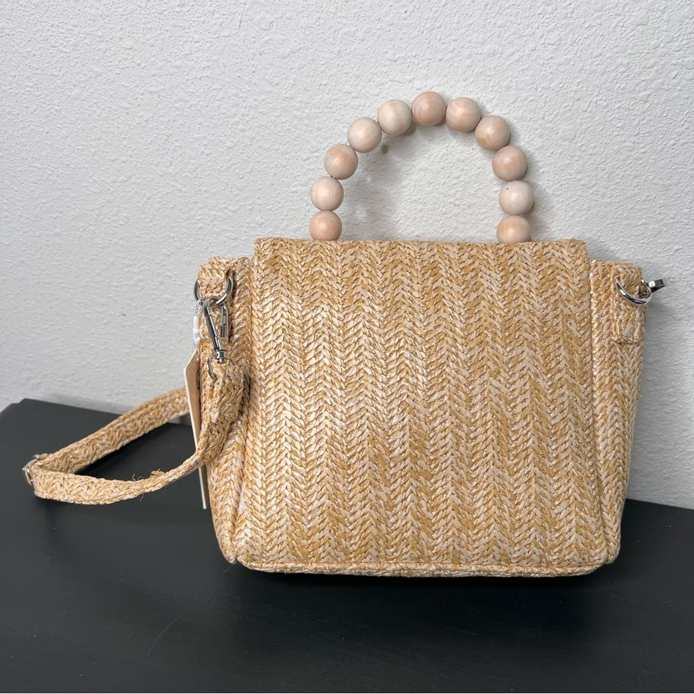 Raffia Straw Convertible Crossbody Purse NWT - Picture 2 of 4